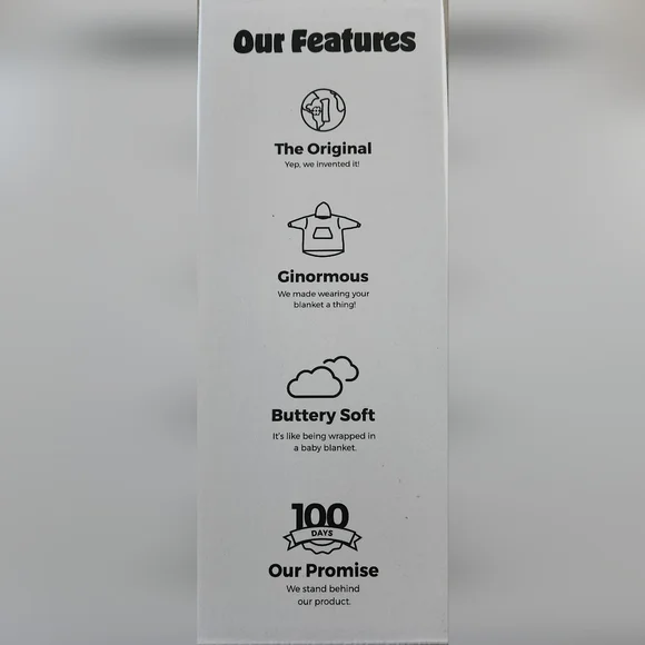 NWB THE COMFY ORIGINAL SHERPA-LINED WEARABLE HOODED BLANKET - Picture 6 of 6